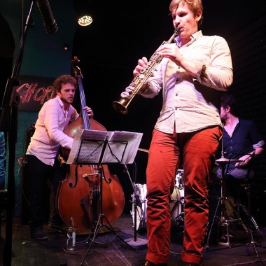 Rémi Fox, saxophone et Emmanuel Forster, contrebasse. Photo©Tristan Boy de la Tour